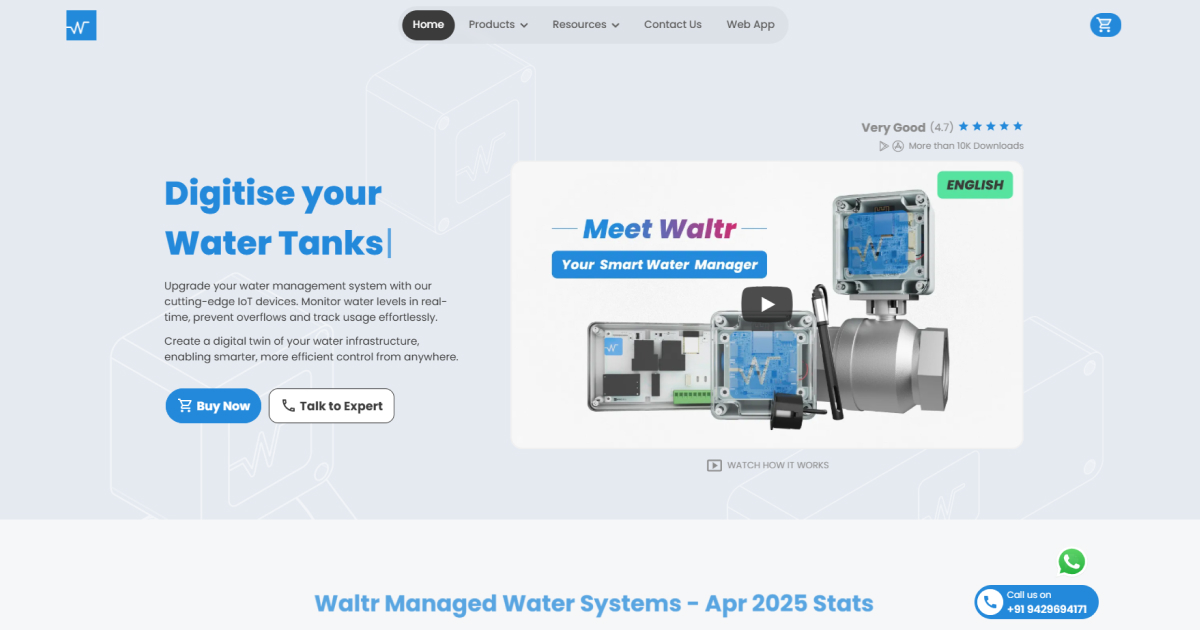 Waltr website